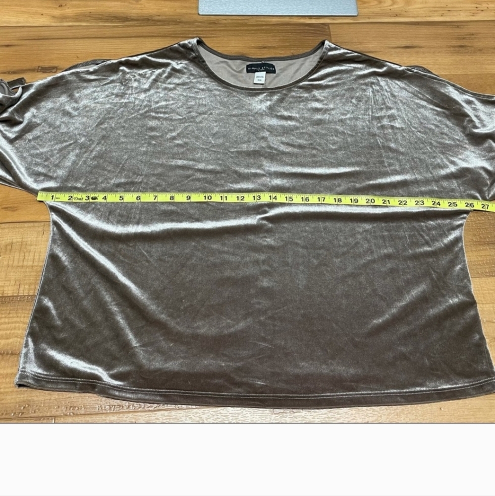 Simply Styled Tan Velvet Top - Picture 8 of 10